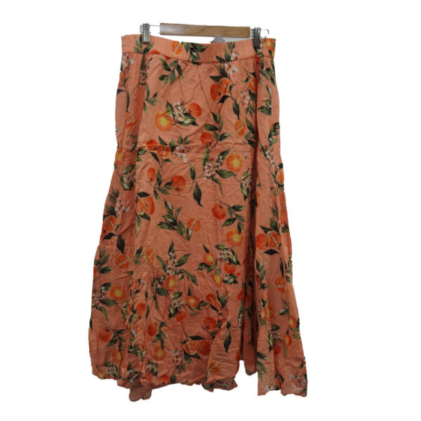 PANTALON CASUAL LOFT L NARANJA FLORES