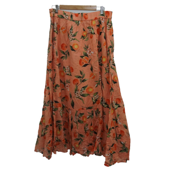 PANTALON CASUAL LOFT L NARANJA FLORES - Imagen 2