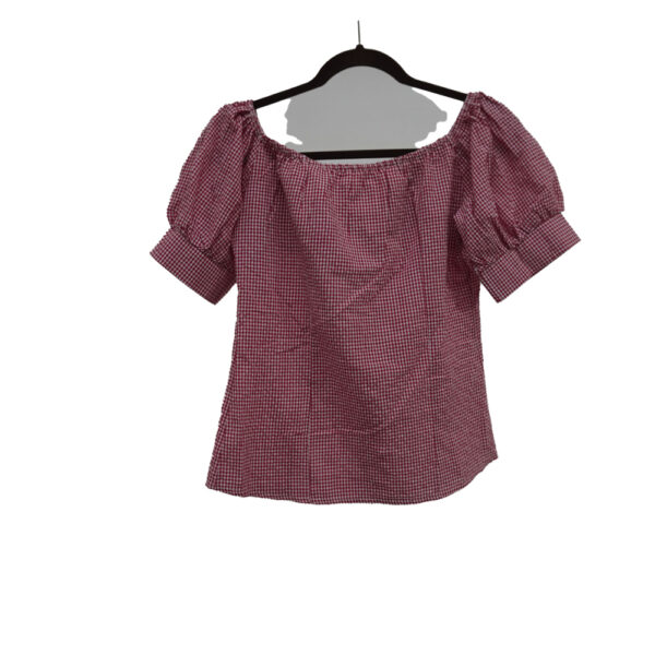 BLUSA YIRENZUI M ROJO CUADROS - Imagen 2