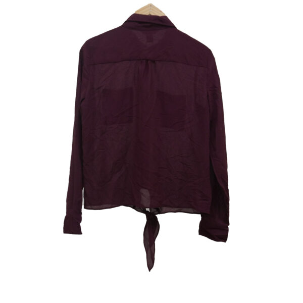 BLUSA BANANA REPUBLIC M NEGRO LISA - Imagen 2
