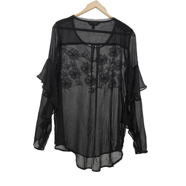 BLUSA EXPRESS XS NEGRO MONOGRAMA - Imagen 2