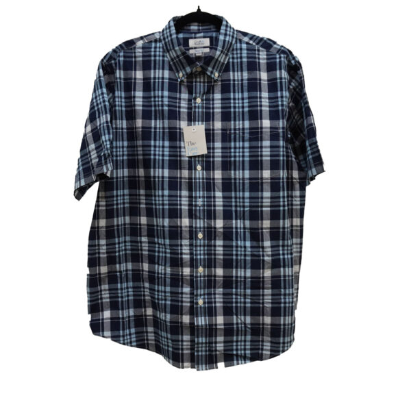 CAMISA CROFT & BARROW XL AZUL CUADROS