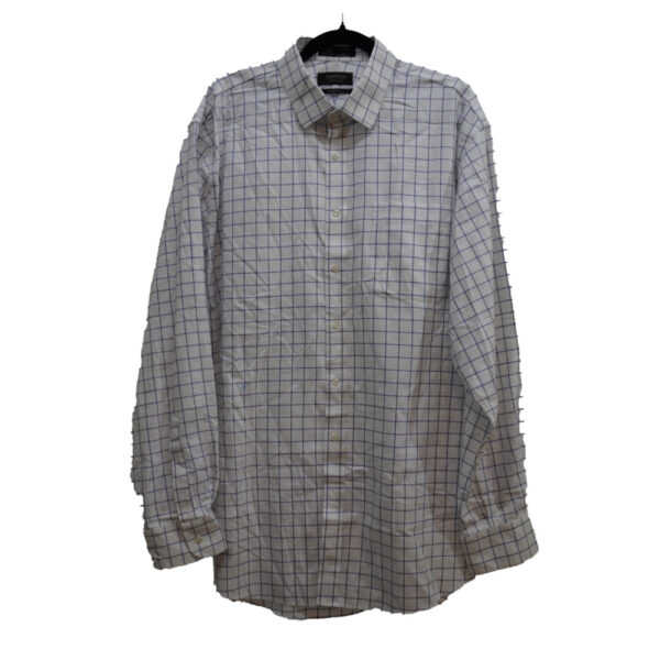 CAMISA NORDSTROM 2XL BLANCO CUADROS