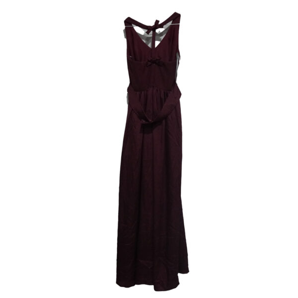 VESTIDO VERA WANG 10 GUINDA LISA - Imagen 2