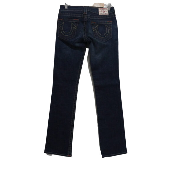 PANTALON MEZCLILLA TRUE RELIGION 28 AZUL LISA - Imagen 2
