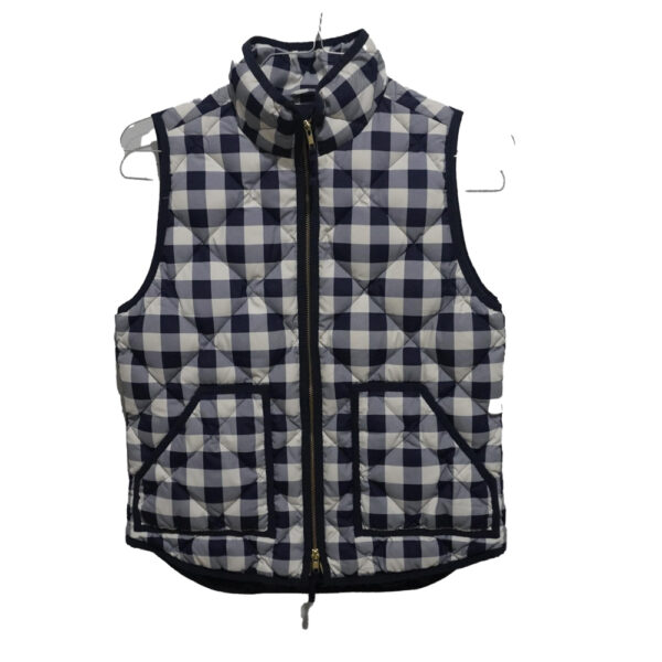 CHALECO J.CREW S AZUL CUADROS