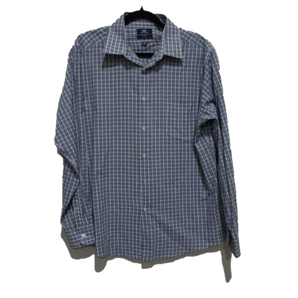 CAMISA DOCKERS L AZUL CUADROS