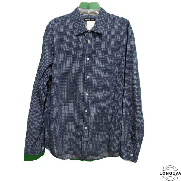 CAMISA MICHAEL KORS XL AZUL MONOGRAMA