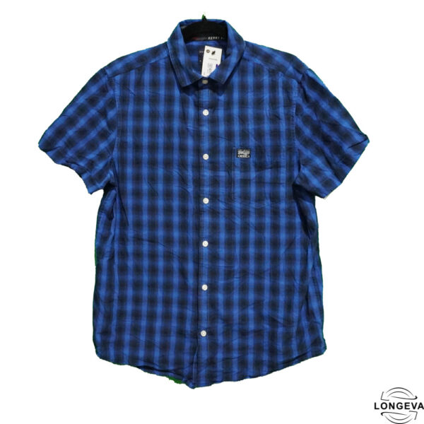 CAMISA PERRY ELLIS M AZUL CUADROS