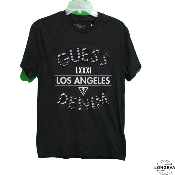 PLAYERA GUESS S NEGRO LOGO