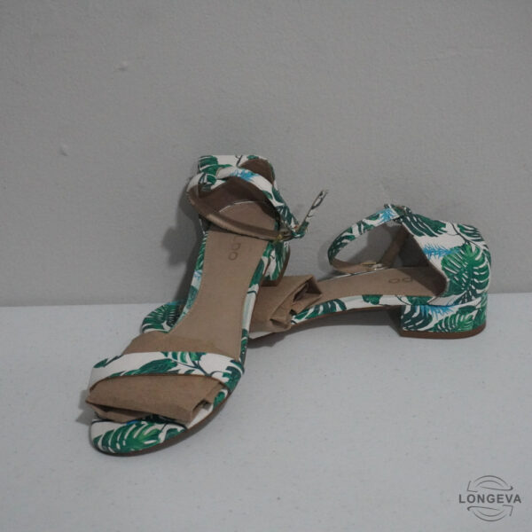 ZAPATOS ALDO 23 CM VERDE/BLANCO PALMERAS