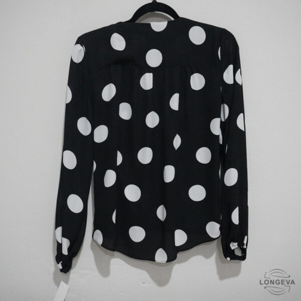 BLUSA INC XS NEGRO LUNARES - Imagen 2