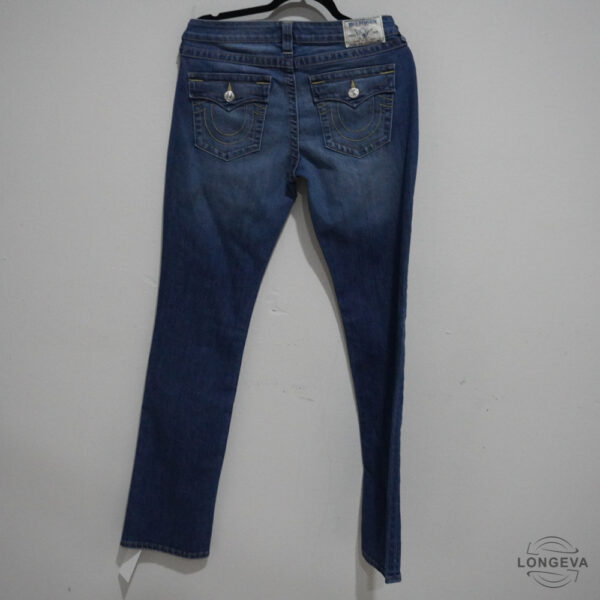 PANTALON MEZCLILLA TRUE RELIGION 31 AZUL LISA - Imagen 2