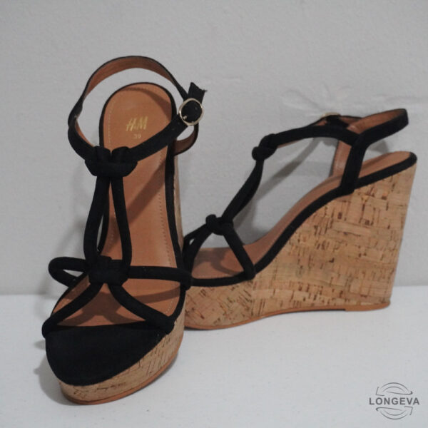 TACONES H&M 25.5 CM NEGRO CASUAL