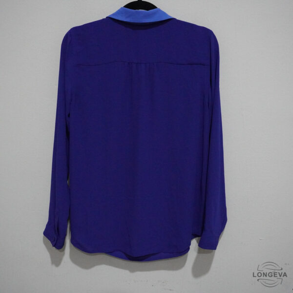 BLUSA LOFT S AZUL LISA - Imagen 2