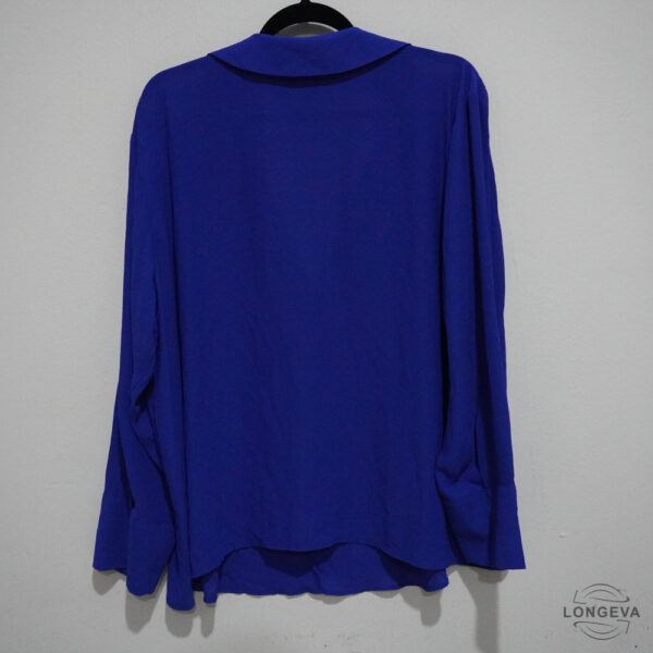 BLUSA ELOQUII 18 AZUL LISA - Imagen 2