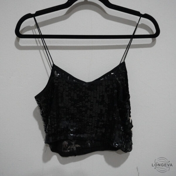 TOP TOP SHOP 4 NEGRO LENTEJUELAS - Imagen 2