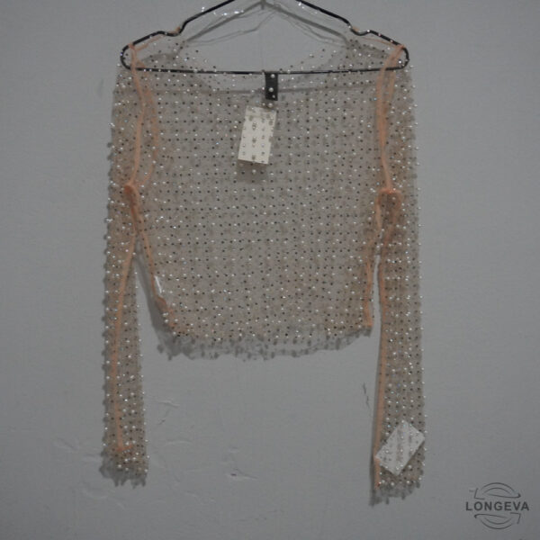 BLUSA WINDSOR L ROSA PERLAS - Imagen 2