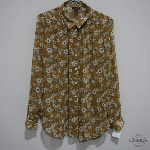 BLUSA ANN TAYLOR M AMARILLO FLORES