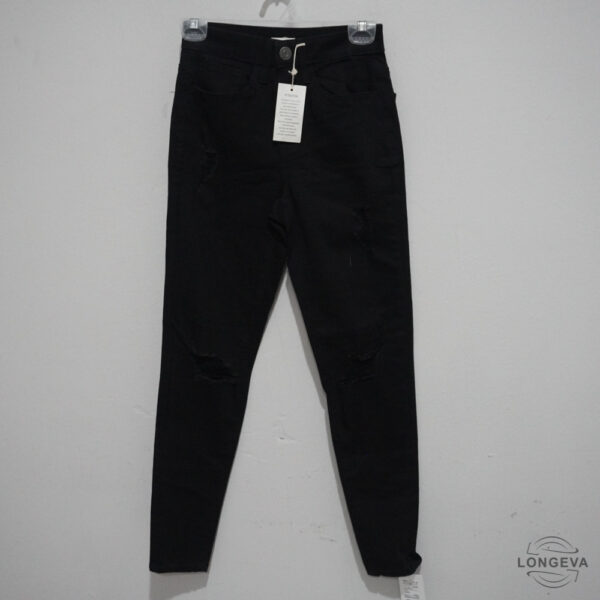 PANTALON MEZCLILLA SO 3 NEGRO LISA