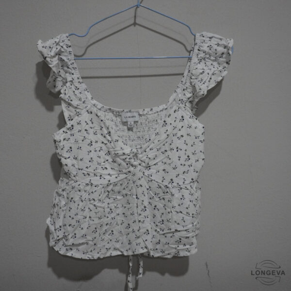 BLUSA PACSUN S BLANCO FLORES