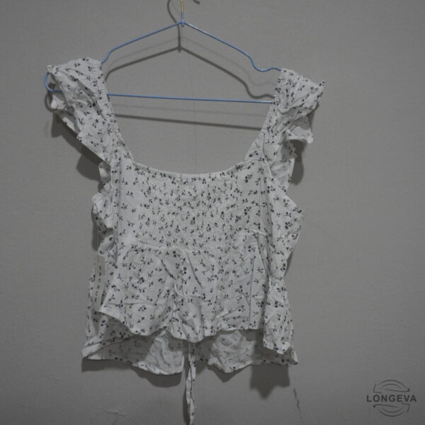 BLUSA PACSUN S BLANCO FLORES - Imagen 2