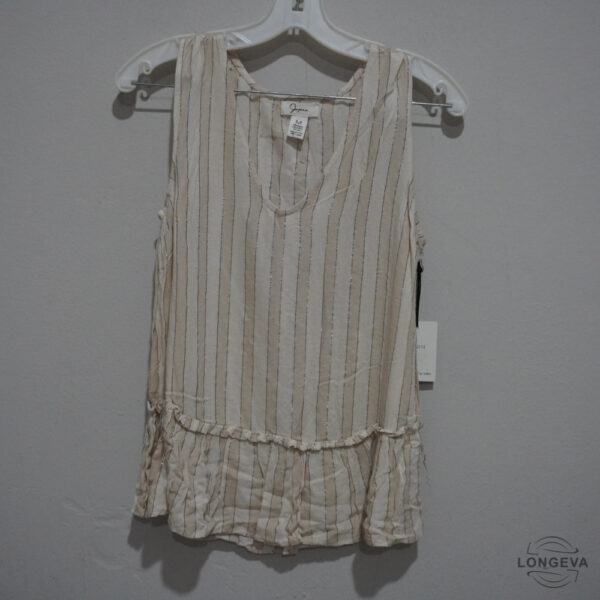 BLUSA JAPRA M BEIGE RAYAS