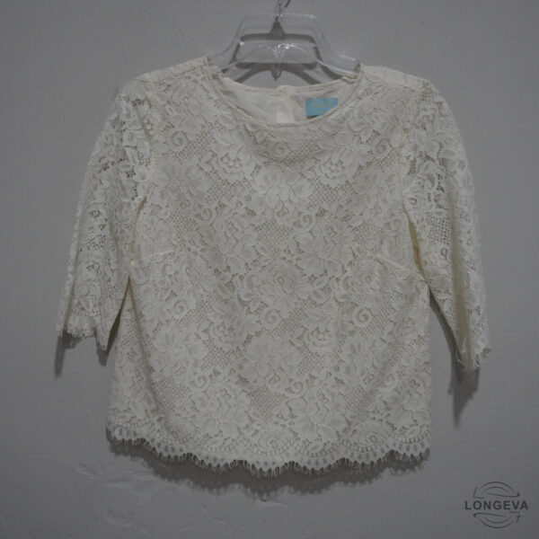 BLUSA CECE XS BEIGE ENCAJE