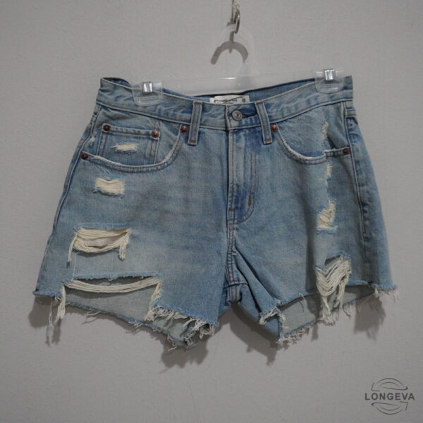 SHORT ABERCROMBIE & FITCH 2 AZUL MEZCLILLA