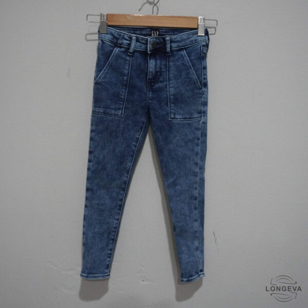 PANTALON GAP 6T AZUL MEZCLILLA