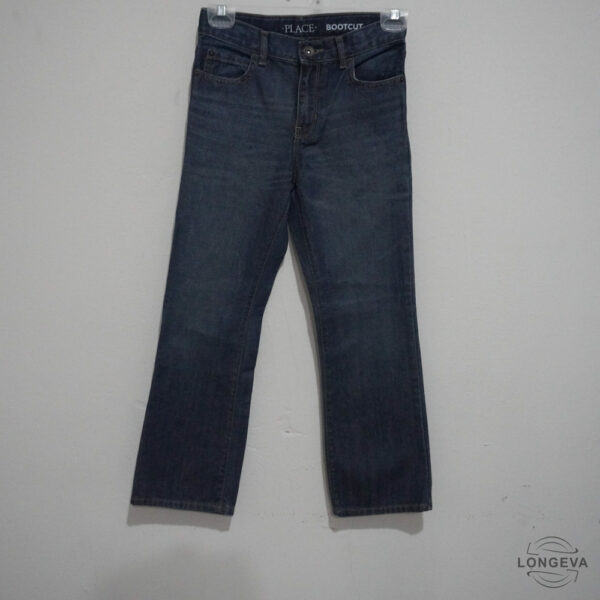 PANTALON PLACE 8T AZUL MEZCLILLA